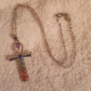 New Chakra Cross Necklace